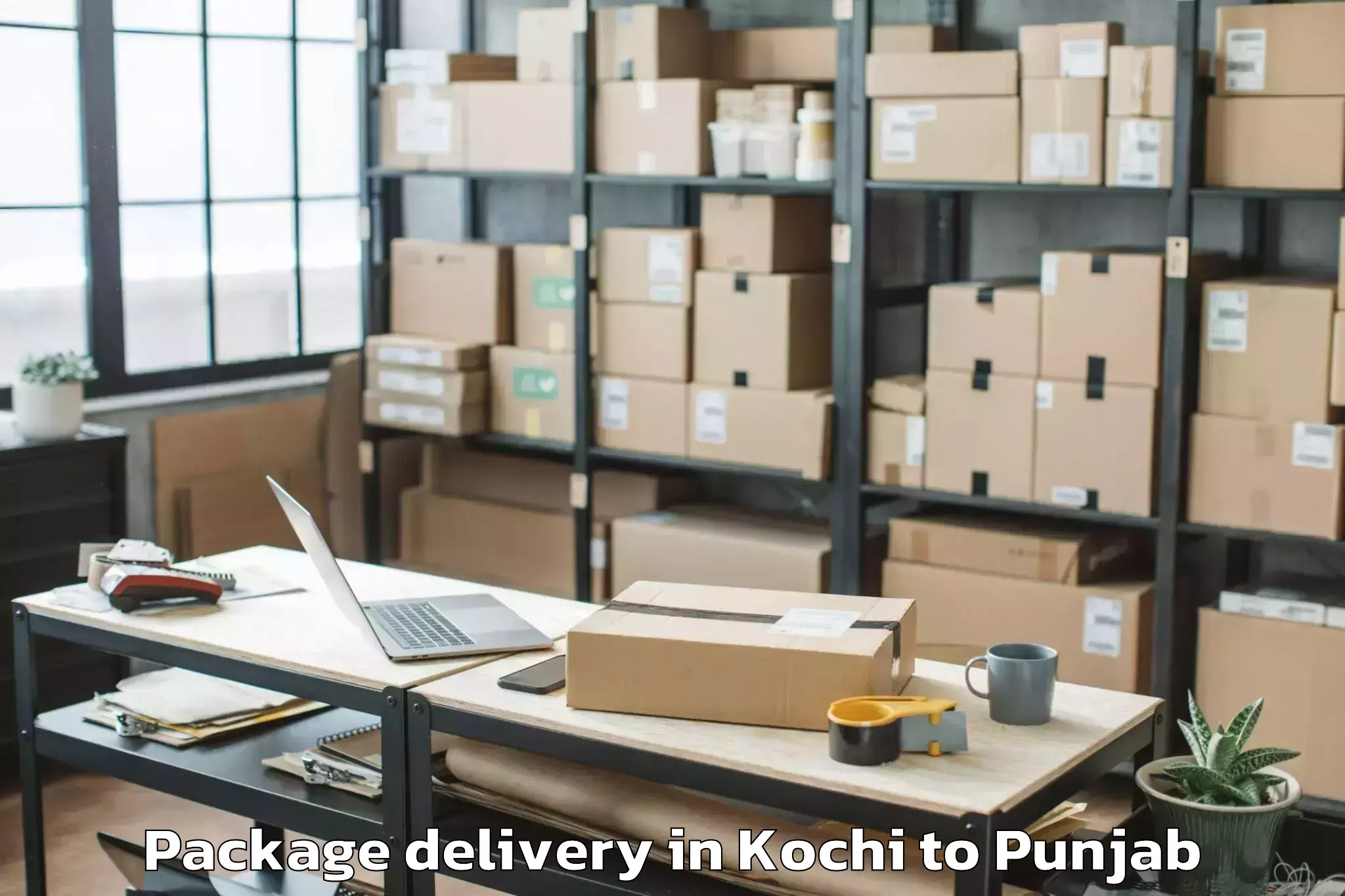 Book Kochi to Thapar Institute Of Engineerin Package Delivery Online